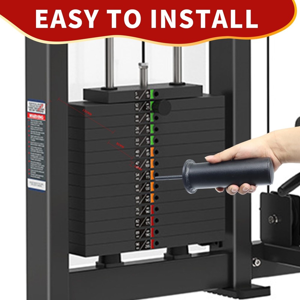 Weight Stack Pin and Spring Collar Weight Stack Extender Pin Commercial and H...