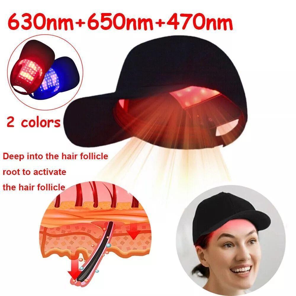US 650nm Red LED Light Therapy Hat Hair Loss Treatment Cap Hair Growth Regrowth