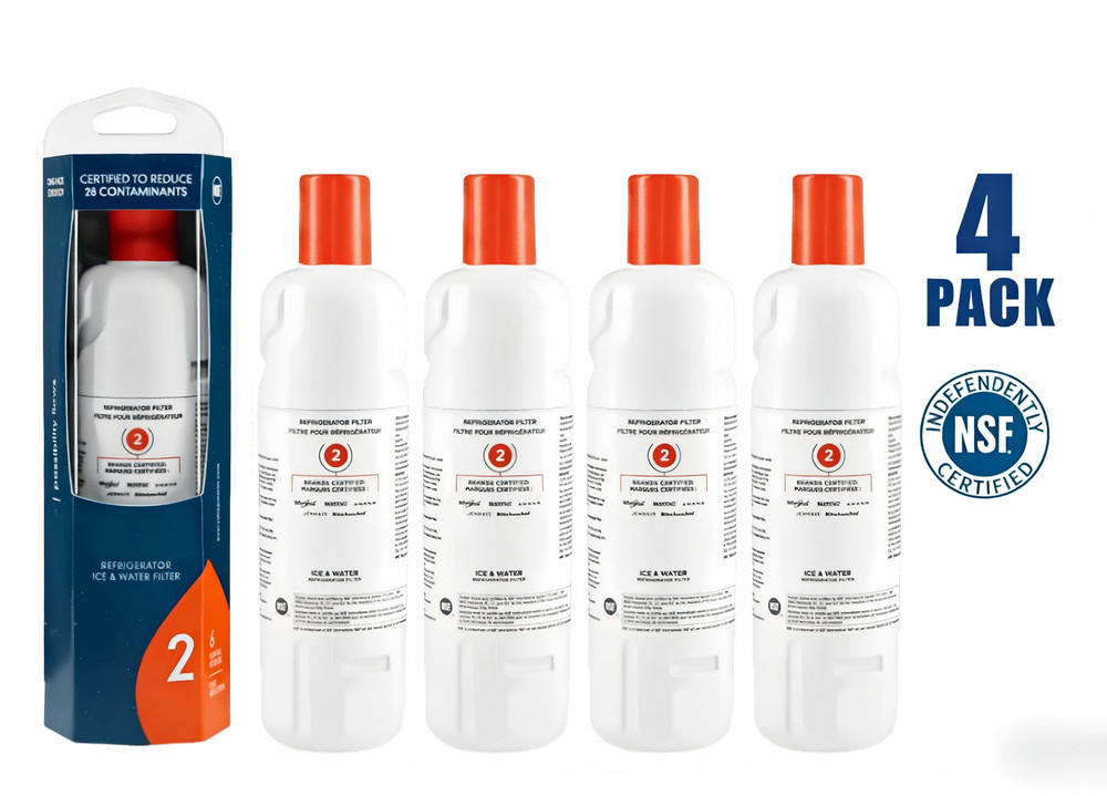 [4 Pieces]Water filter 2 replacement EDR2