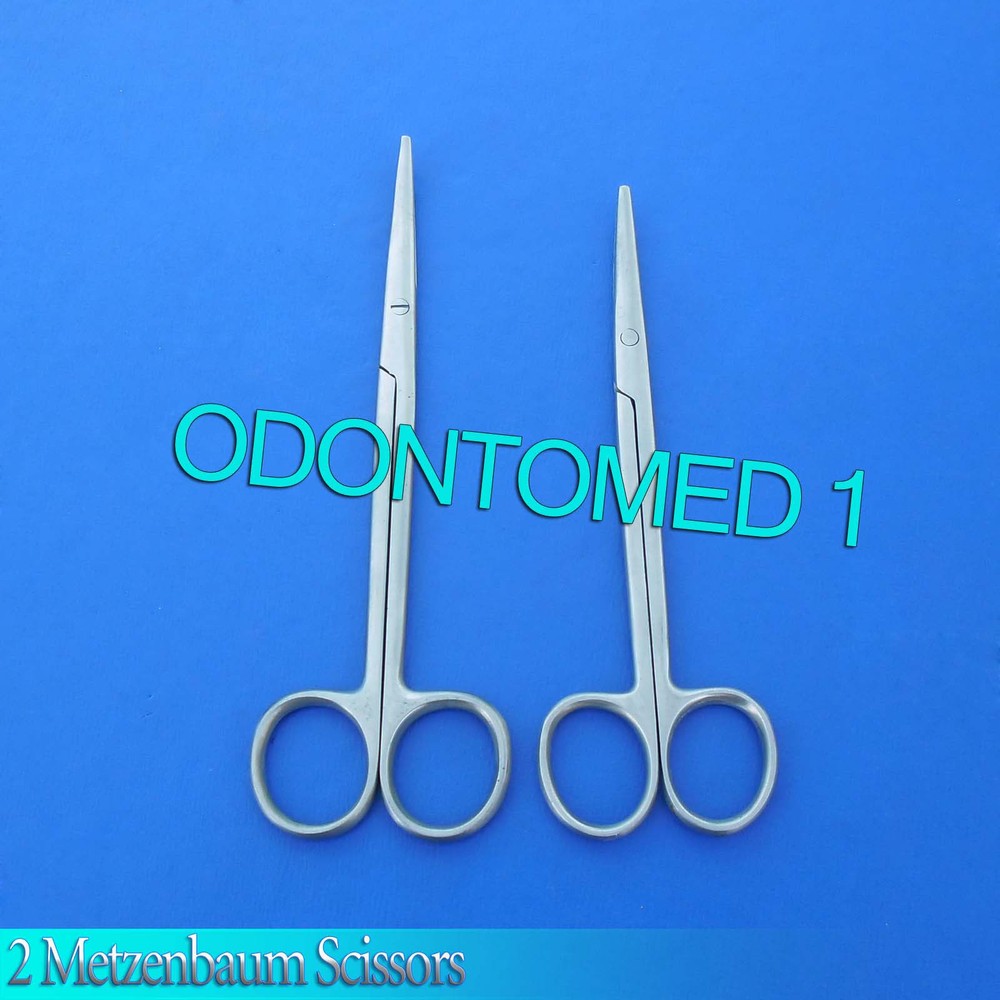 2 Metzenbaum Scissors 9"+10" Curved Surgical Instruments