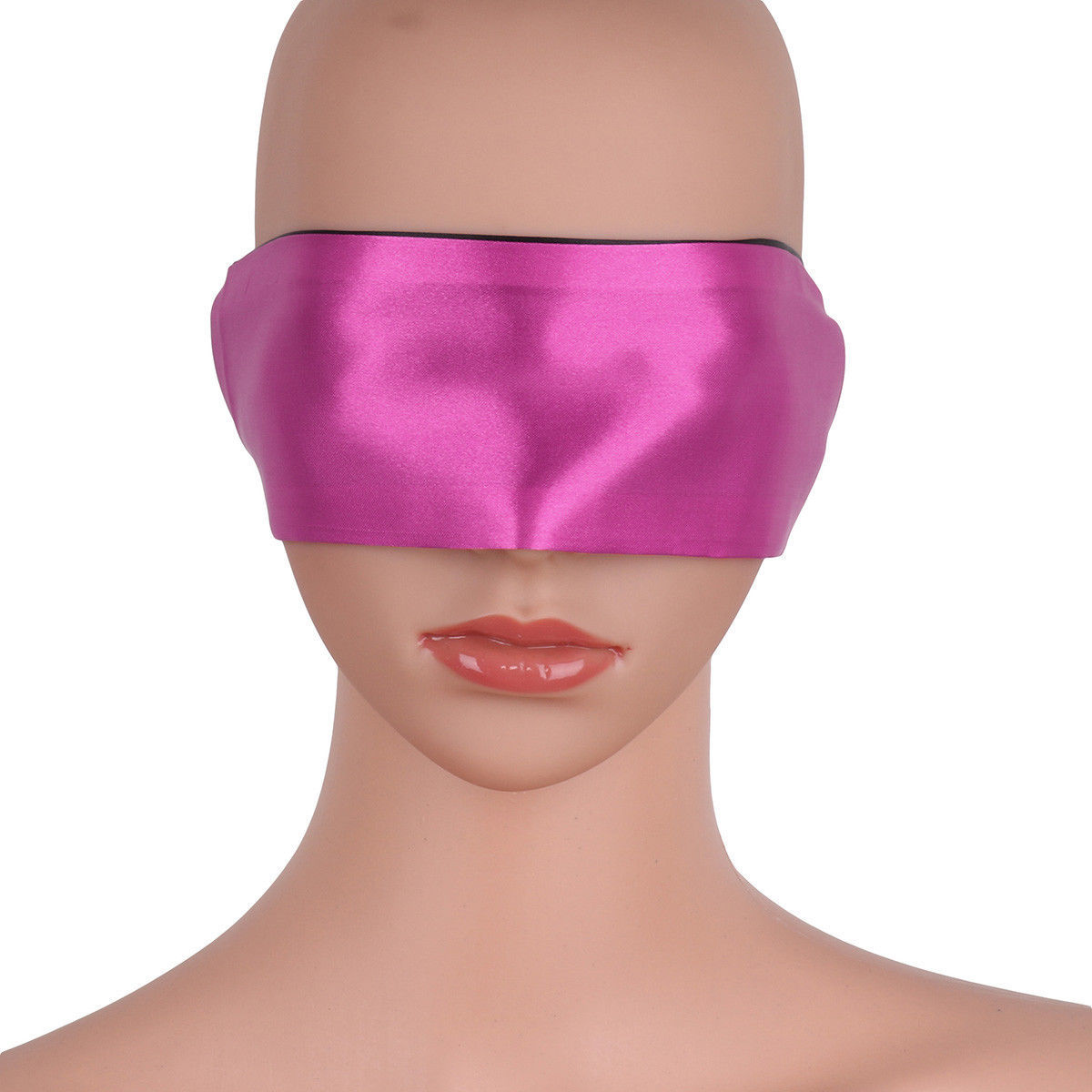 Cozy Feel Soft Multicolor Satin Blindfold Couple Game Love Cosplay mask 2 Pieces