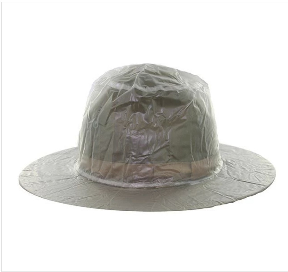 GENUINE U.S. ARMY HAT COVER: DRILL INSTRUCTOR - CLEAR  MEDIUM