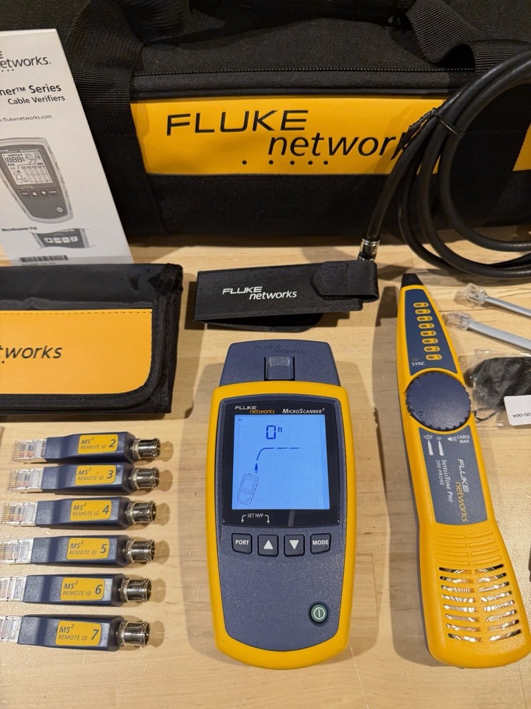 FLUKE NETWORKS MS2-KIT MICROSCANNER 2 & INTELLITONE PRO200 CABLE TEST KIT