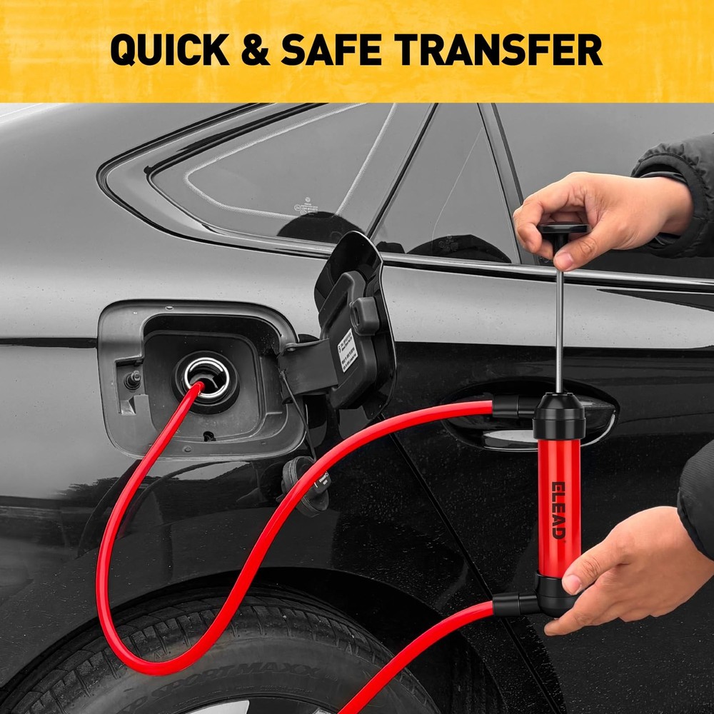 Fluid Transfer Siphon Pump for Gasoline, Multi-Use Liquid Pump,...