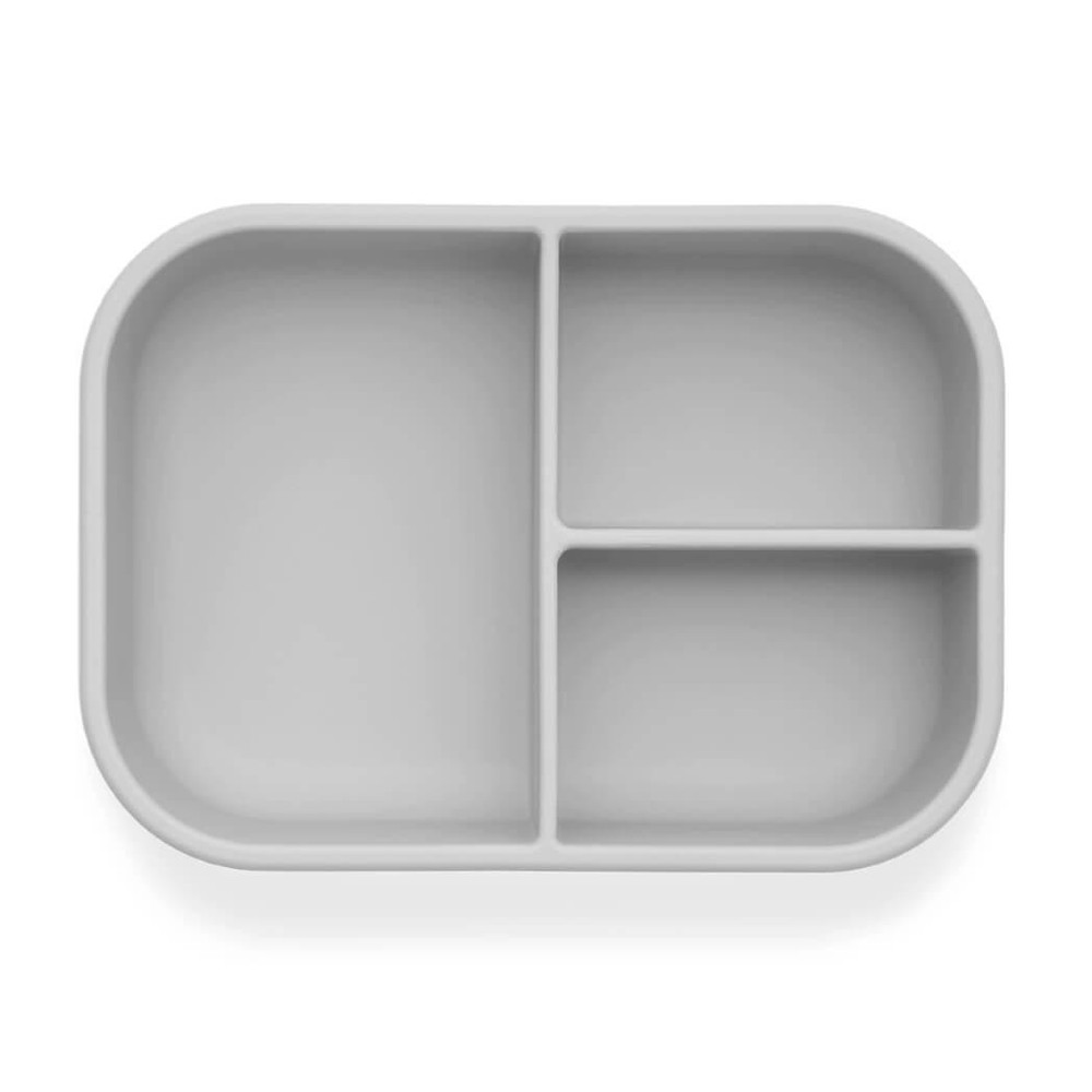 Ali+Oli Silicone Bento Box, Construction, Gray