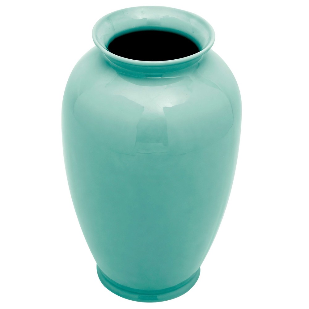 14" Turquoise Tung Chi Vase