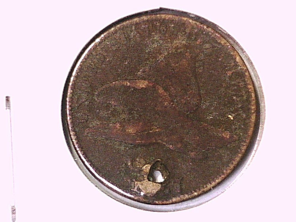 1857 Flying Eagle Cent Genuine Raw Ungraded 01339