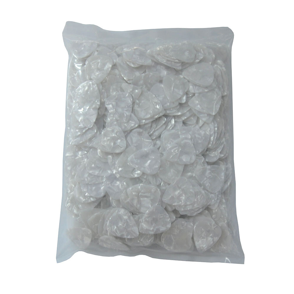 Wholesale 1000pcs Medium 0.71mm Guitar Picks Plectrums Celluloid Pearl White