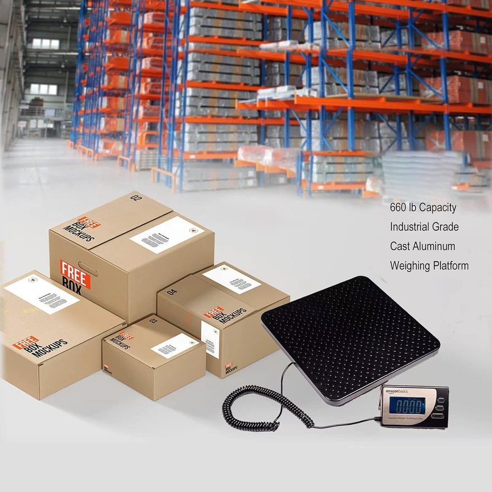 Robust Digital Postal Scale - 440 lb Max Capacity & 10 oz Minimum Load Weight