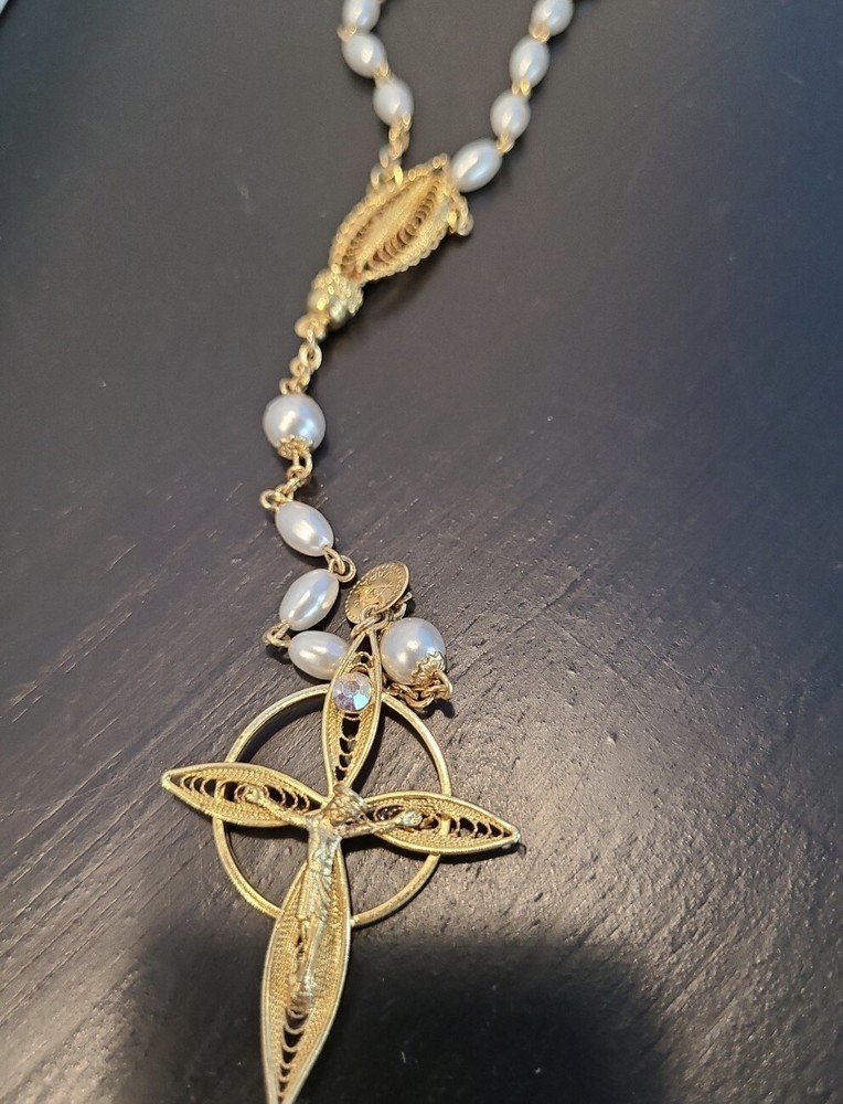 Cross, necklace and rosary