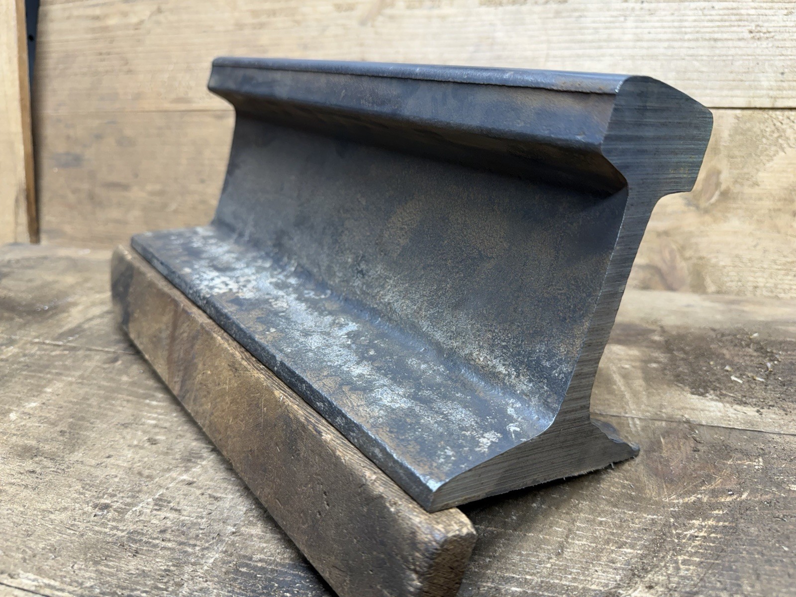 12 " Steel Railroad Rail Train track Anvil Collectible Blacksmith 29 Lbs