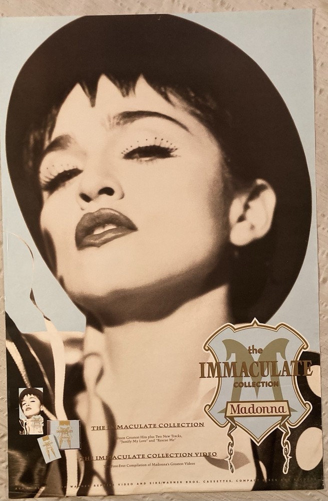 Madonna 1990 Promo Poster Immaculate Collection