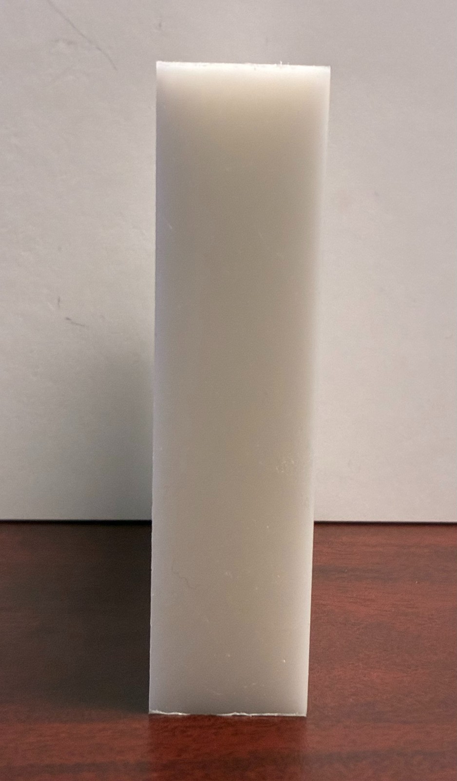 White Plastic (HDPE) Cutting Board - FDA/NSF/USDA - 12" x 12" x 1" Thick^