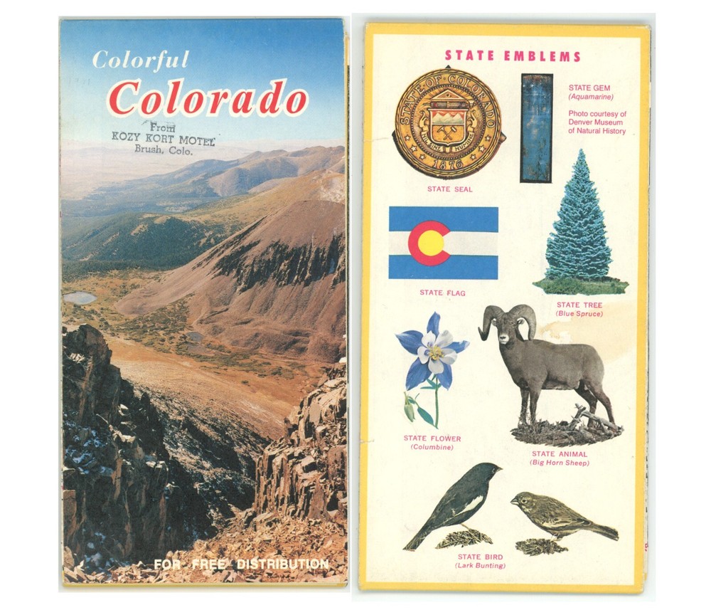1981 Colorado Official Winter Road Map – Highway Dept. (Map Code {1 81}) - Stamp