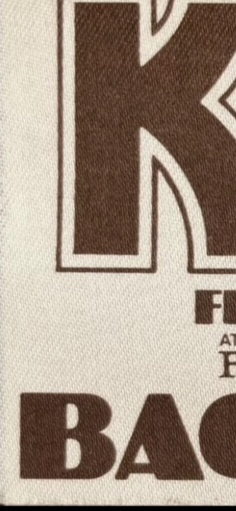 KISS 1977 The Forum Backstage pass