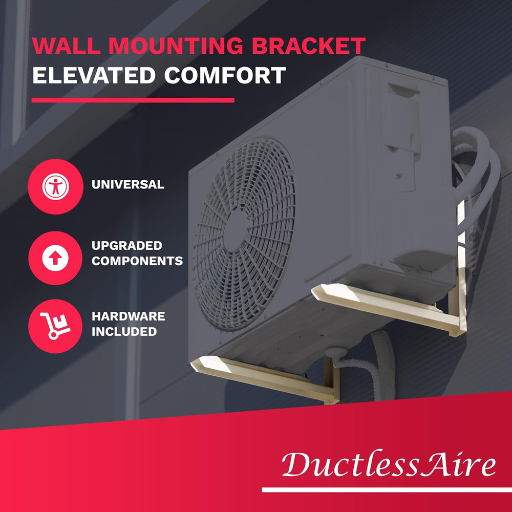 Outdoor Wall Bracket - Mini Split Mounting Bracket - Ductless Air Conditioner Wa