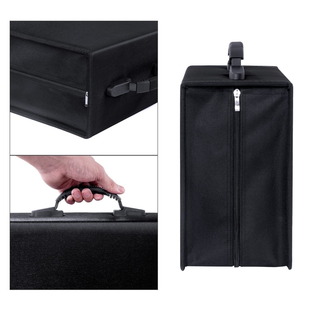 Siveit CD/DVD Case Binder, CD DVD Wallet Storage Black binder,