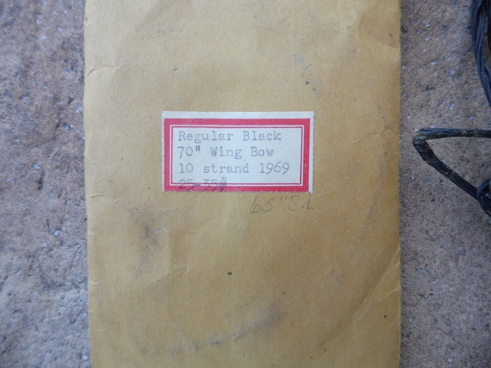 Wing Archery, 1969 string in original package. Unused.
