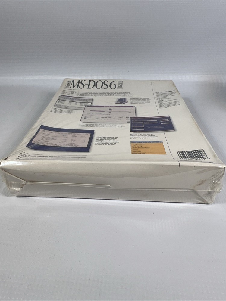 Microsoft MS-DOS 6.0 Operating System Software Upgrade 3.5" Disks SEALED
