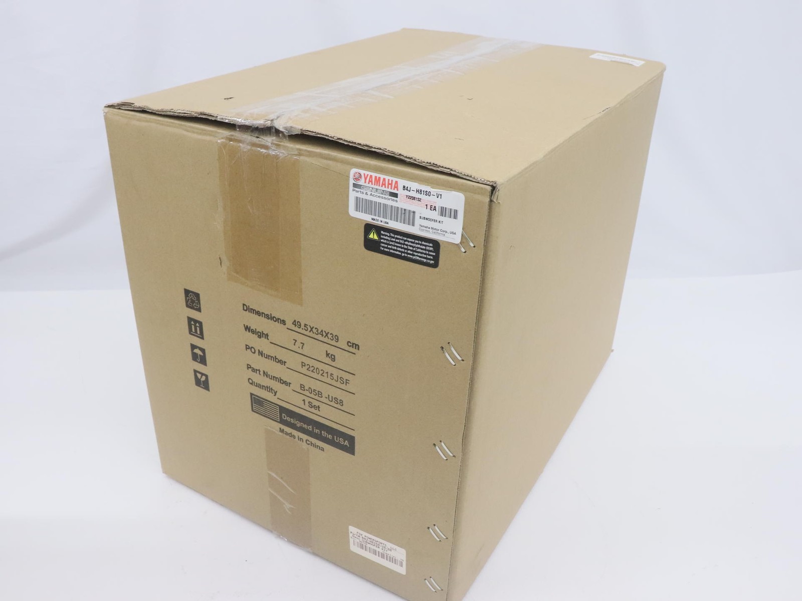 OPEN BOX - OEM Yamaha 8" Sub Sub Woofer 200w - Wolverine RMAX - B4J-H81S0-V0-00