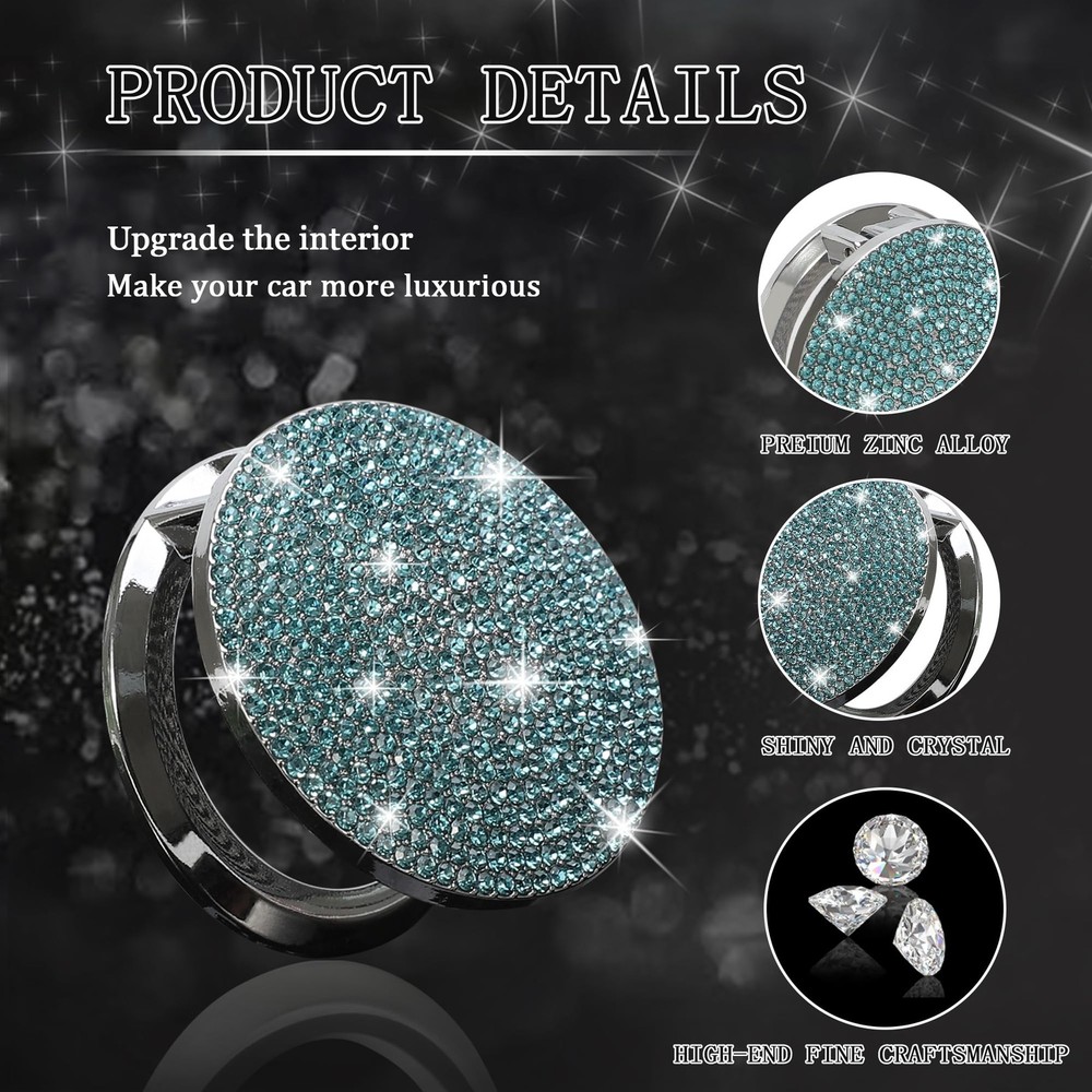 Car Engine Start Button Cover Diamond Crystal Push Start | Bling Accessory
