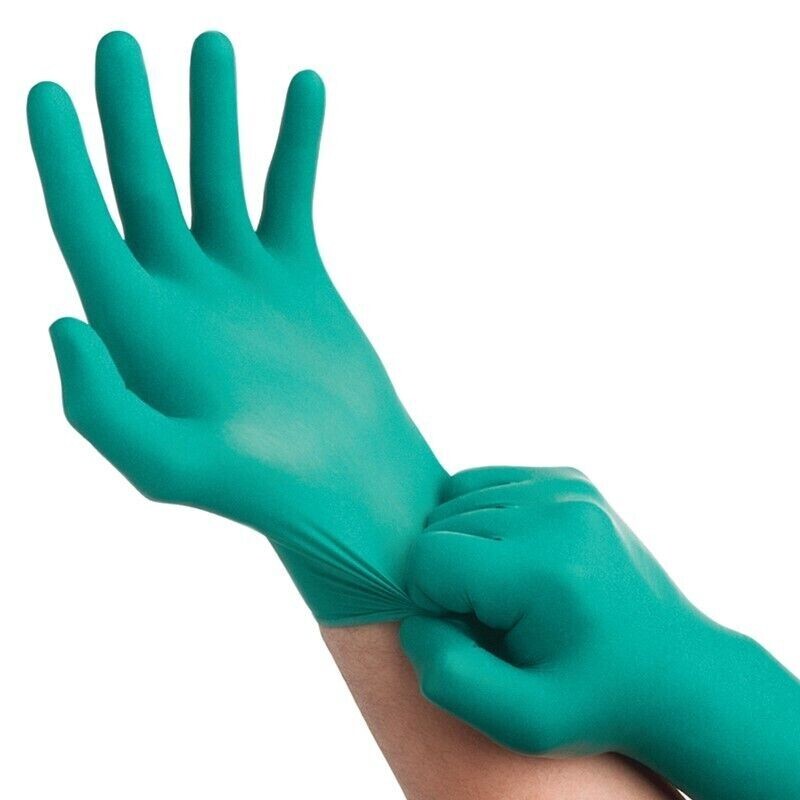 Ansell 92-600 Touch N Tuff Teal Nitrile Powder Free S, M, L, XL Cs/1000 (10x100)