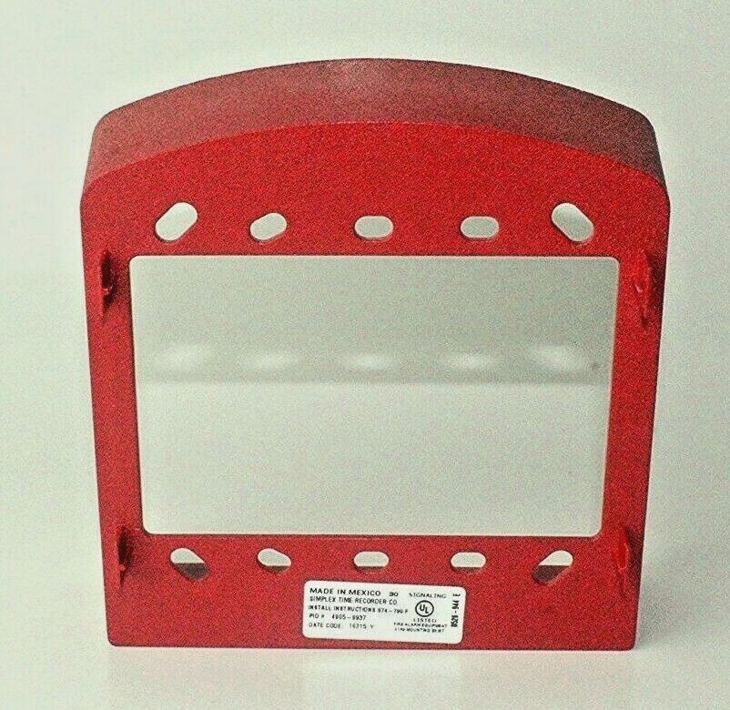 SIMPLEX 4905-9937 SIMPLEX 4905-9937 SURFACE MOUNT RED ADAPTER SKIRT, RED