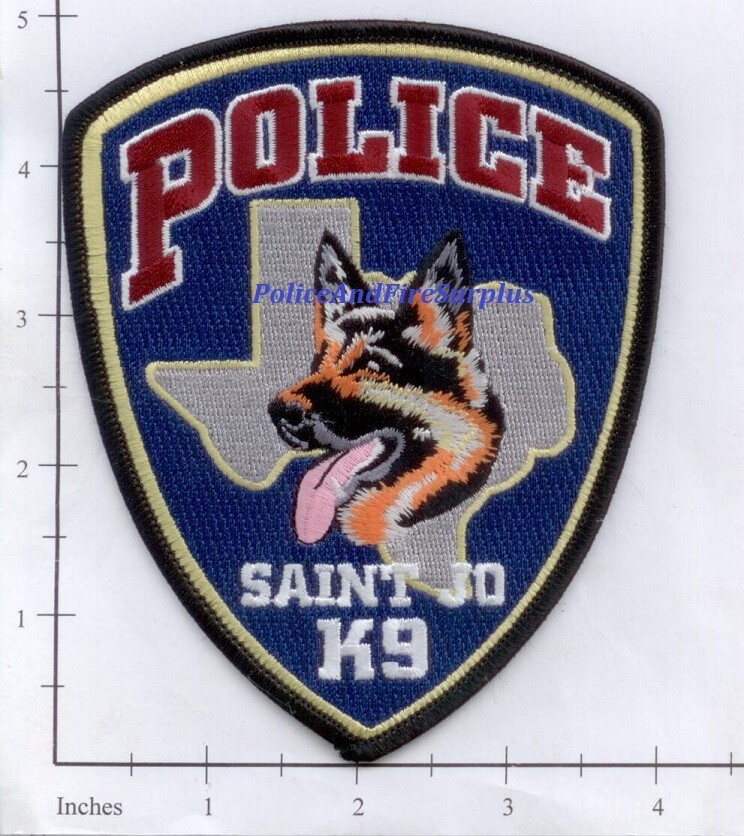 Texas - Saint Jo K-9 TX Police Dept Patch