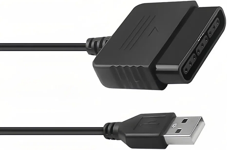 USB PS2 To PS3 Converter Cable Game Controller Adaptor For Sony PlayStation 2 3