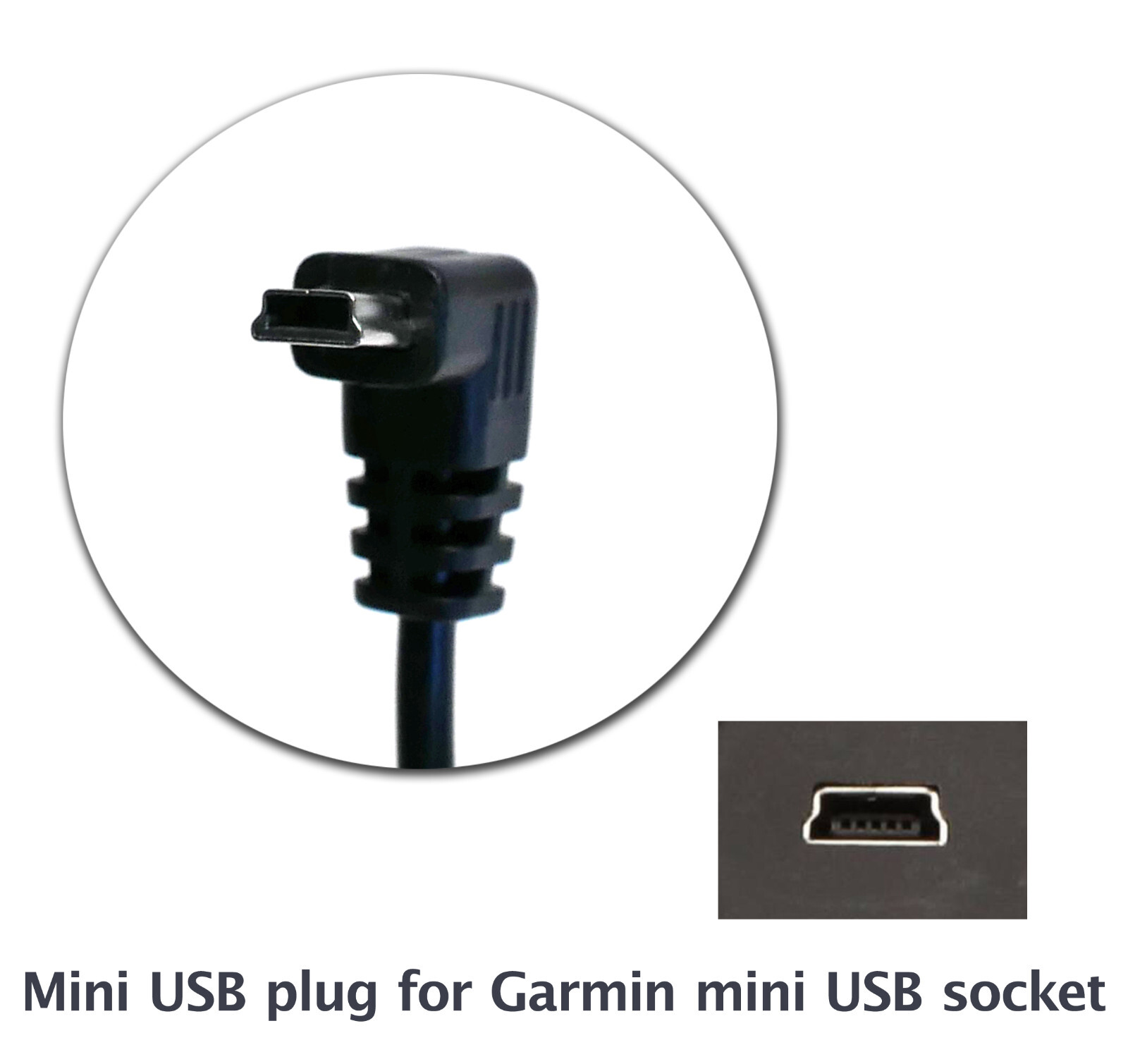 2 Ft USB-C Mini Power Cord for Garmin Nuvi Drive DriveSmart DriveAssist GPS