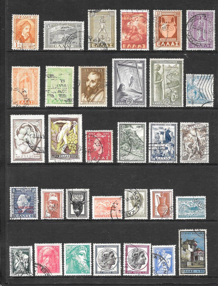 GREECE       VARIOUS USED ISSUES      1930 - 1963 (B)