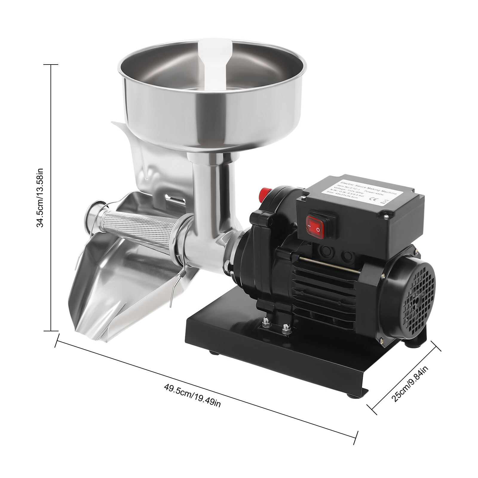 Electric Tomato Press Commercial Tomato Strainer Jam Milling Machine Jam Maker