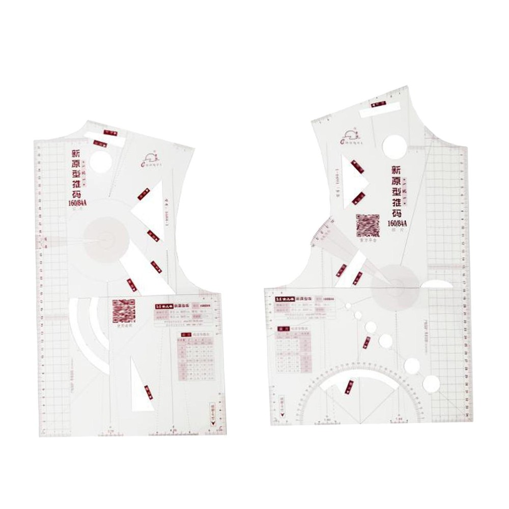 1 Set Sewing Ruler Clear Full Scale DIY Basic Cloth Women Garment Prototype