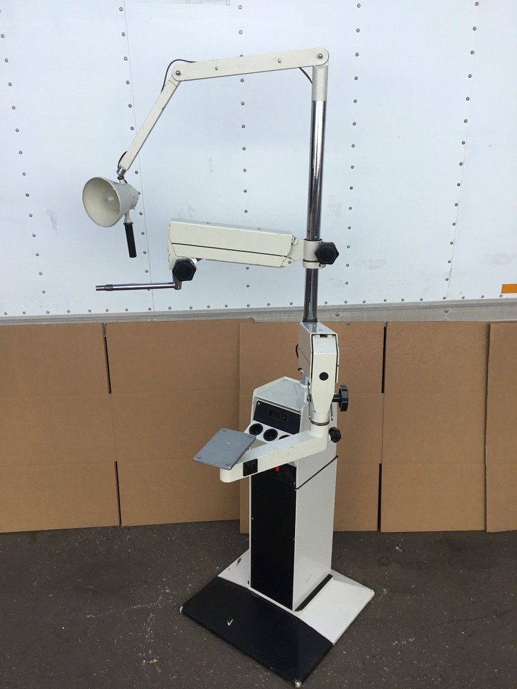 Generic Model 2 Optical Instrument Stand Dual Arm, Lamp, Power Cable 76" WORKS