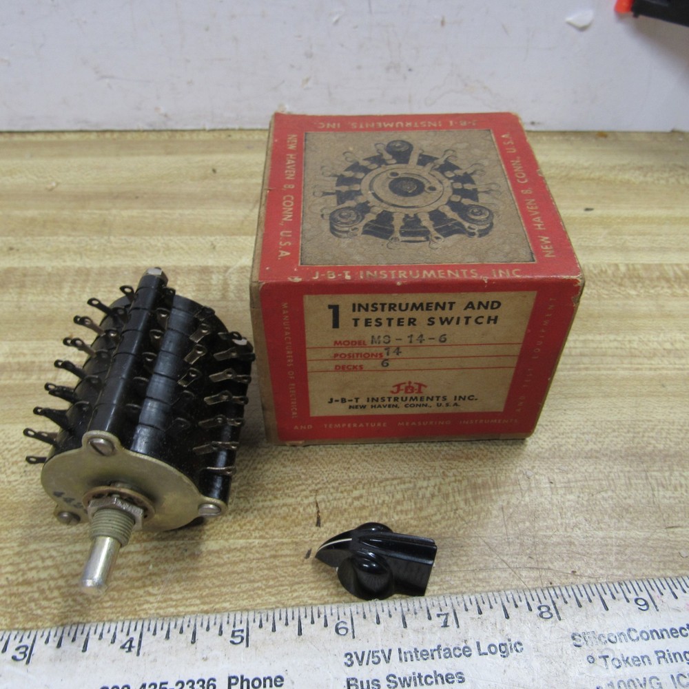 SWITCH  6 POLE 14 THROW  Rotary Switch JBT Instruments MS-14-6