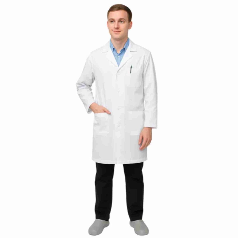 Budget-Friendly Unisex Lab Coat - Durable Minimate Polyester | Just Needles