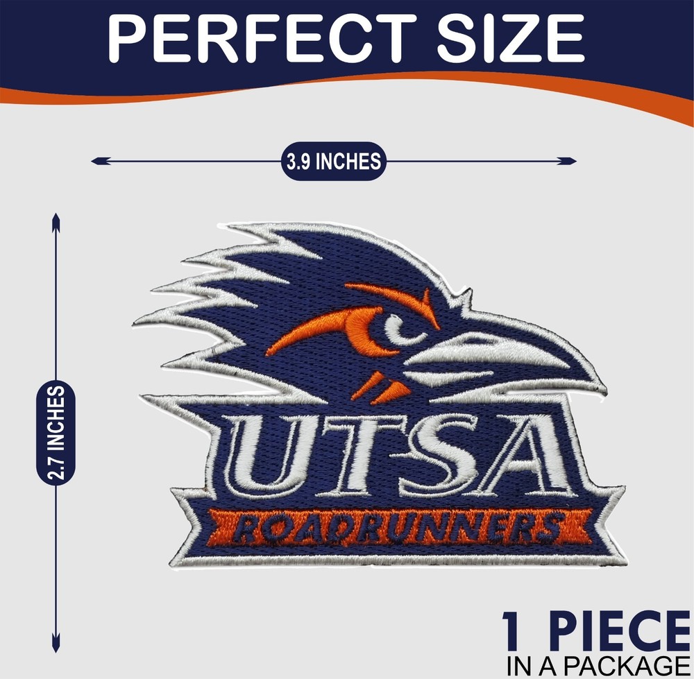 Roadrunners NCAA Team Logo Iron On Patch - Sew Patch - Embroidered Patch