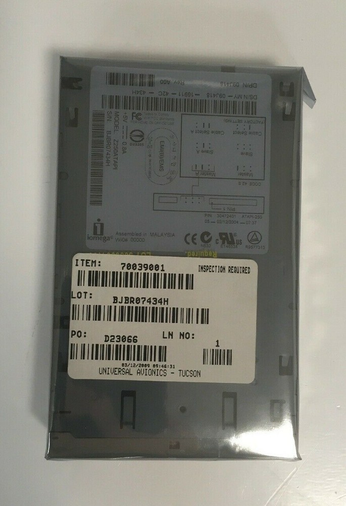 Z250ATAPI IOMEGA IDE/ATAPI ZIP DRIVE 3.5" 250MB