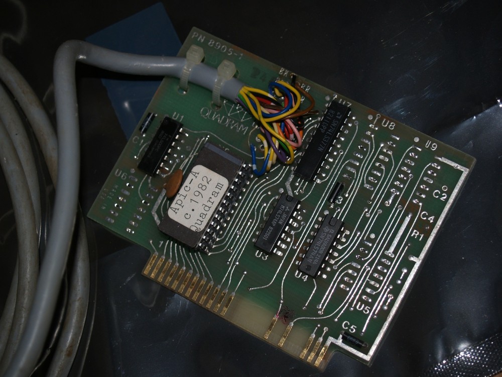 Vintage 1982 Quadram Apic-A Parallel Card for Apple II Plus