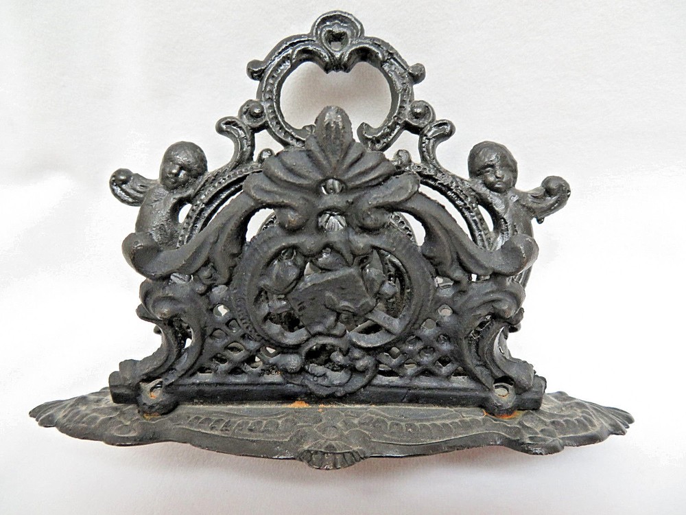 Cast Iron 2 Slot Victorian Letter Holder