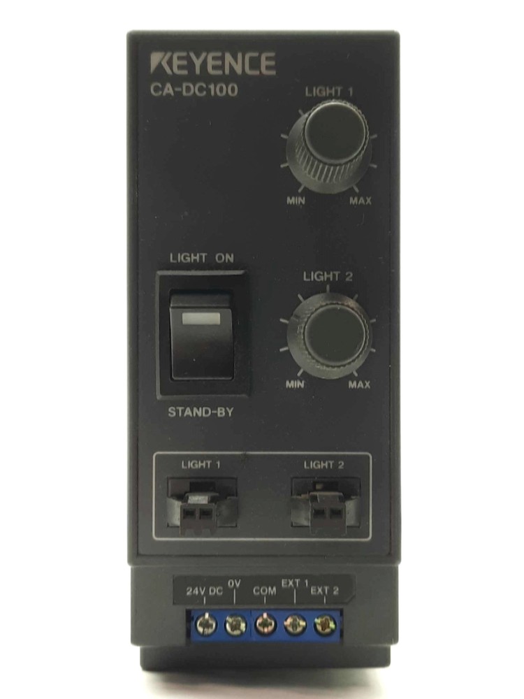 Keyence CA-DC100 Machine Vision Light Controller, 2x 12VDC Outputs, 24VDC Supply