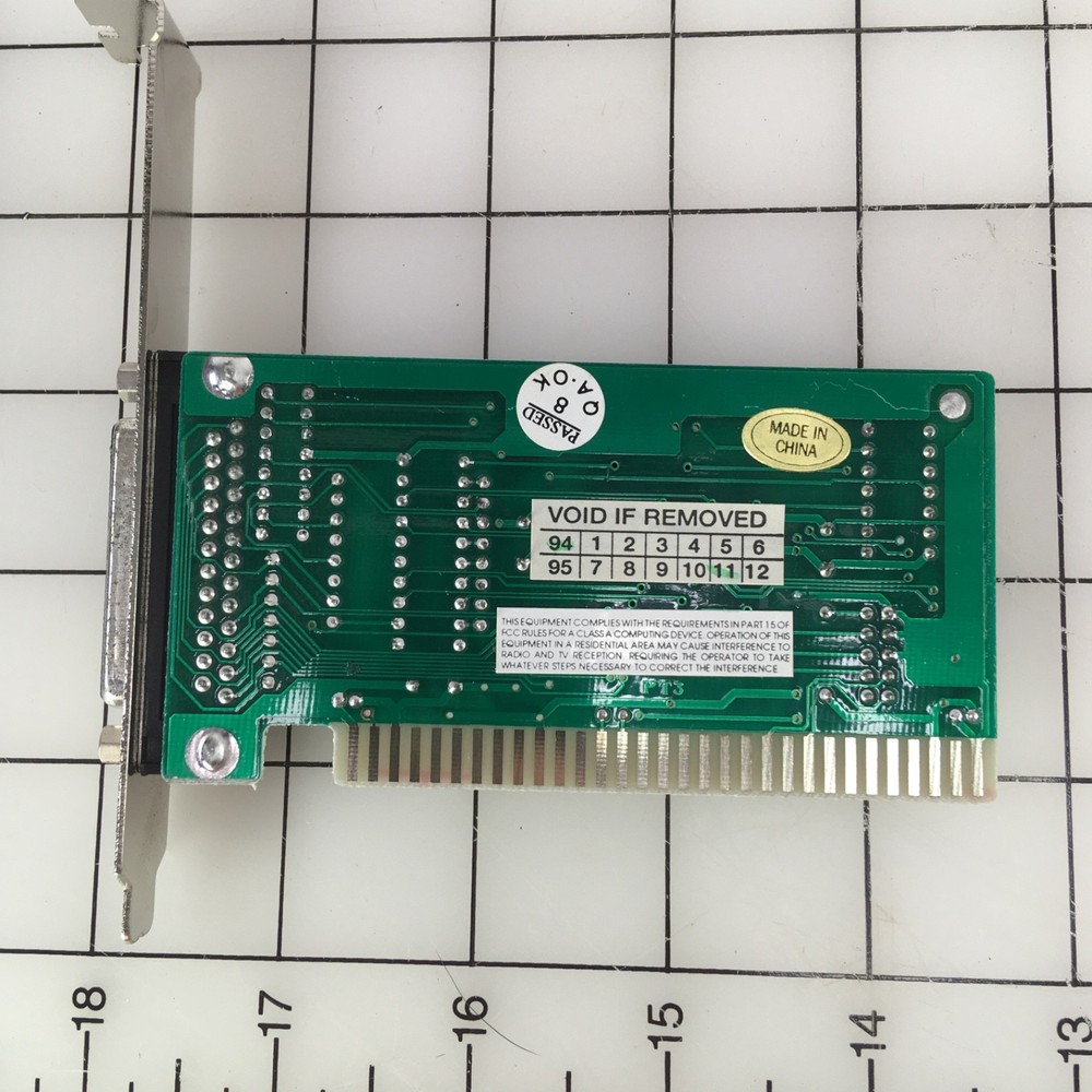 ISA parallel port card 8 bit HMC HM83453