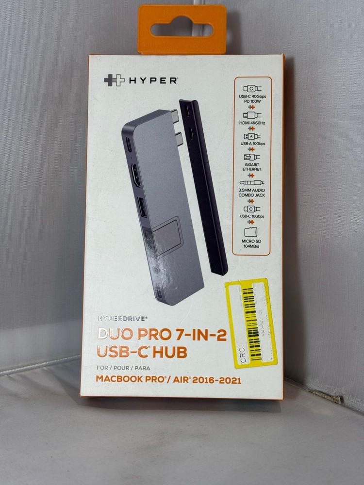 HYPERDRIVE DUO PRO 7-in-2 USB-C Hub for Macbook Pro/Air