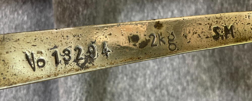 Vintage British Brass Balance Scale