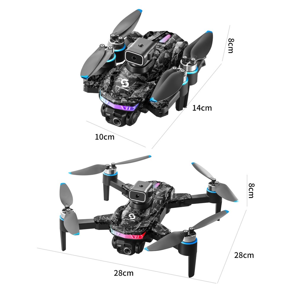 4K Dual Camera Drone Brushless Motor Foldable RC Quadcopter Screen Remote