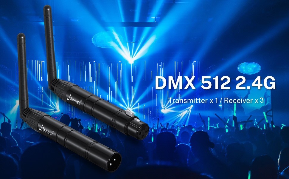 Donner DMX512 DFI Wireless FX Controller transmit recieve light stage lighting