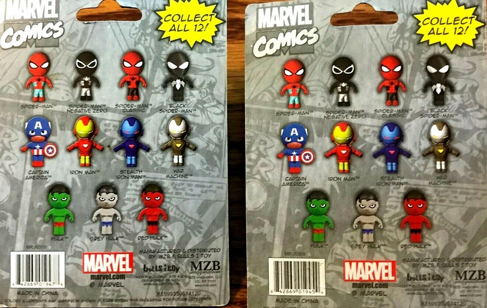 MARVEL COMICS PUZZLE ERASEEZ BUNDLE OF TWO: HULK & IRONMAN