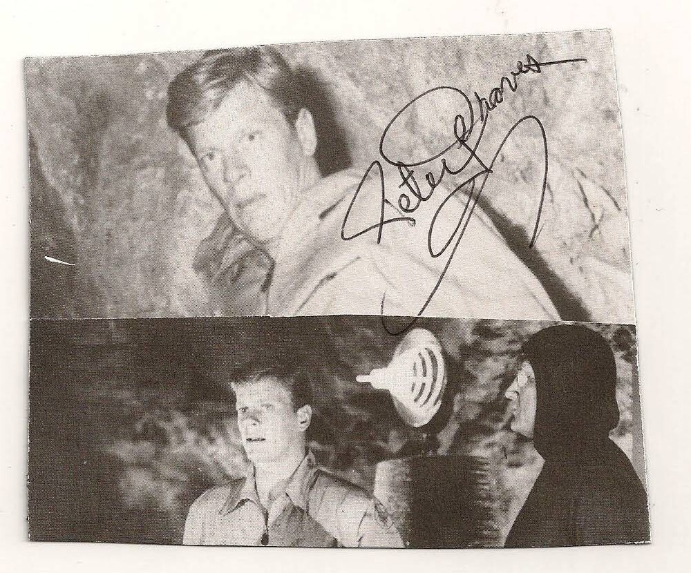 Peter Graves  AUTOGRAPHED  3 1/2" X 4 1/4"  Card