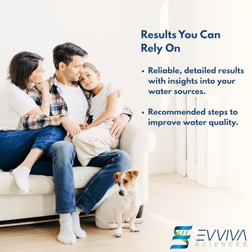 Evviva Sciences Water Bacteria Test Kit – 10 Tests for Total Bacteria,