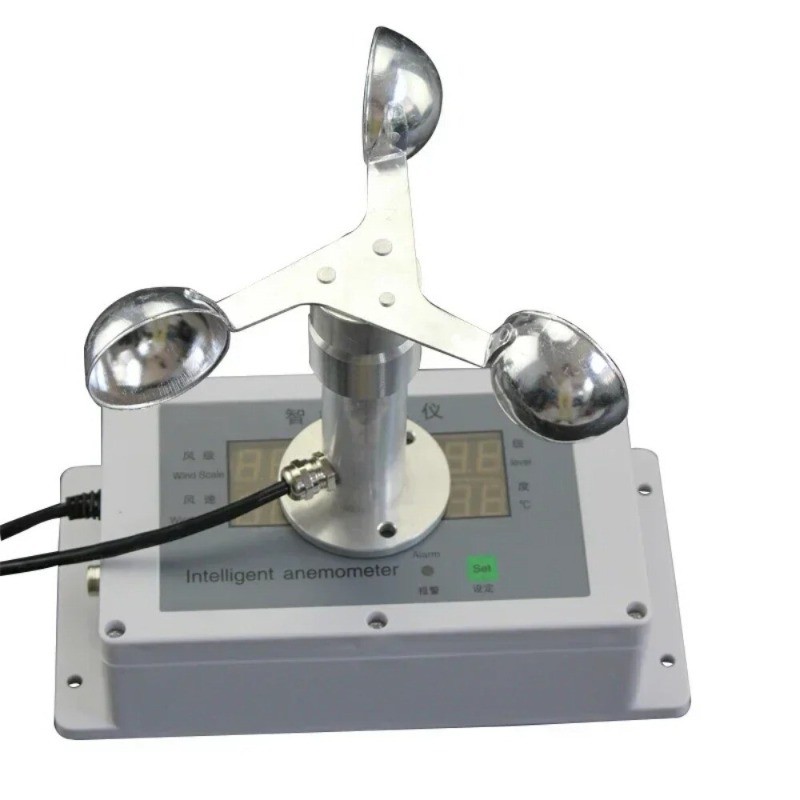 Crane Anemometer Tower Crane Anemometer Wind Speed Sensor Breeding 24V